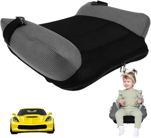 Seggiolino gonfiabile per bambini, Seggiolino portatile senza schienale con fibbia e borsa per il trasporto, gonfiabile per bambini da viaggio