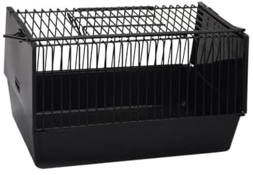 Bird Carrier Avian Carrier Cage with Standing Perch, Wire Cage for Parrot Parakeet, Portable Carrier with Handle for Small Pet Outings, color to 2