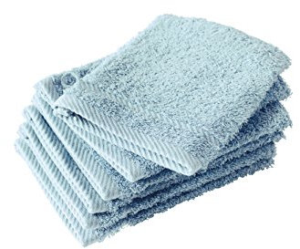 De Witte Lietaer Collection H 6 Stück Waschlappen, Baumwolle türkis 15 x 21 cm