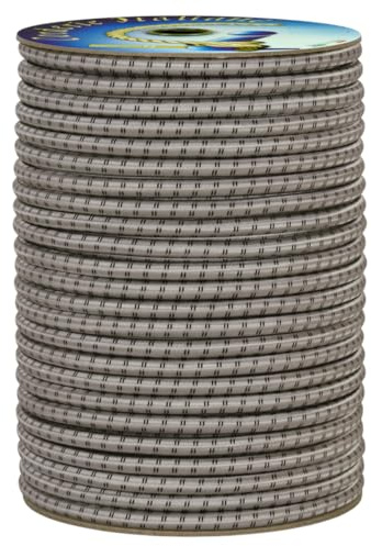 Corderie Italiane® 006046950 Treccia elastica grigio perla 8 mm - 10 mt