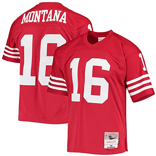 Mitchell & Ness NFL Legacy Throwbacks Collection Jersey Trikot San Francisco 49ers - Joe Montana, L, Scarlet