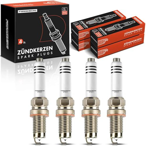 Frankberg 4x Zündkerze Zündkerzen Kompatibel mit Golf Sportsvan AM1 AN1 1.2L-1.4L 2014-2020 Fabia III NJ3 1.2L-1.4L 2014-2021 A1 8X1 8XK 1.4L 2012-2018 Replace# 04E 905 612