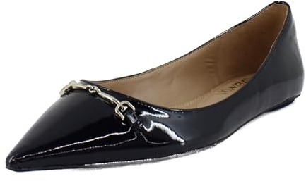 Sam Edelman Women's Nori Ballet Flat Black Patent 9 Medium