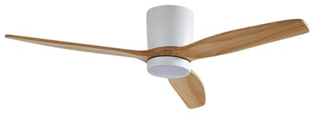 Lucande LED-takfläkt med Faipari-lampa (Modern) i vit metall e. a. för vardagsrum och matsal (1 lampa)