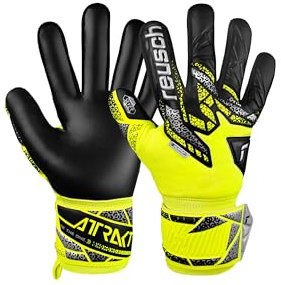 Reusch Attrakt Silver atmungsaktive Torwarthandschuhe Herren und Frauen Fußballhandschuhe für Erwachsene geeignet für alle Wetterbedingungen und Spielfeldoberflächen
