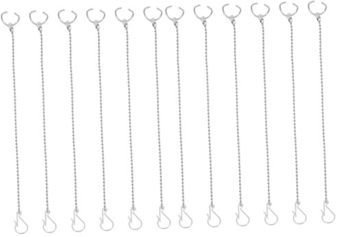 Veemoon 12pièces Chaînes Pour Remplacement De Flapper De Toilette Accessoires Universels Pour Vanne De Chasse Eau