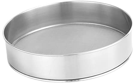 HOLIDYOYO Cedazo De Harina De Malla De Acero Inoxidable 25 Cm Colador para Hornear Filtro De Azúcar para Pasteles y Galletas Duradero Fácil De Usar
