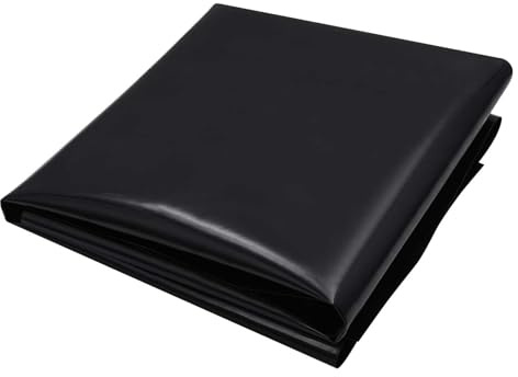 Luyckfrazy Revestimientos para estanques de Peces (1x8m 3x4m 4x6m 5x5m 7x8m 10x10m), Membrana de HDPE Resistente para estanques de jardín, para Fuentes de Agua y acuicultura, fácil de Instalar.(4x5m)