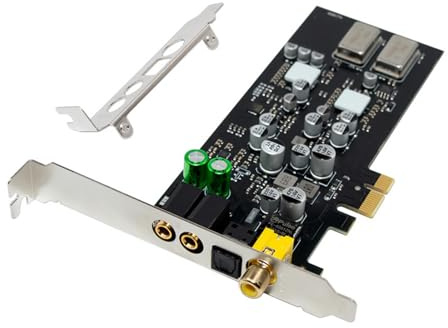 Zuoeay Interfacce digitali Scheda audio 24Bit 48kHz SPDIF Uscita Compatibile Per Fibra Ottica Amplificatori E Decodificatori Scheda Audio PCIe