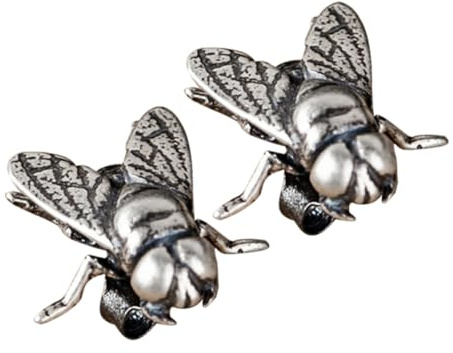 Yardwe Boucles Oreilles Clous Femme Punk Mouche Design Unique Earrings Mode Élégants pour Divers Styles