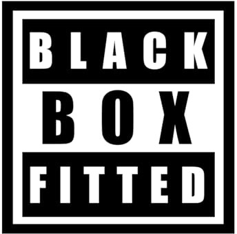 Black Box Fitted Sticker – Sarcastic and Humor Car Bumper Sticker, Vinyl 4 x 4 Inch, Waterproof Decal for Cars, Vans, Windows