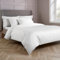 Christy 400TC Double Duvet Cover Set | White | 100% Cotton | Silky Smooth and Soft Bed Linen | Luxury 400 Thread Count Double Quilt Cover Set