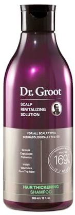 Dr. Groot Hair Thickening Shampoo, Korean Hair Care with Biotin, Rosemary Oil to Help Volumize Thinning, Damaged Hair, Hydrate Hair and Scalp, Biotin Shampoo, Scalp Revitalizing Solution