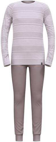 Odlo Thermounterwäsche Kinder Active Warm I Winterleggings und langarm Thermoshirt Mädchen Jungen I Warmes Skiunterwäsche Set