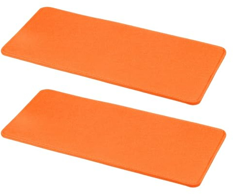 QUARKZMAN 2 Piezas De Base De Fieltro, 13 X 6 Pulgadas Rectángulo Moldeador De Base para Bolso Insertos para Bolso Esquina Arqueada para Bolso Bandolera Mochila, Rojo Naranja
