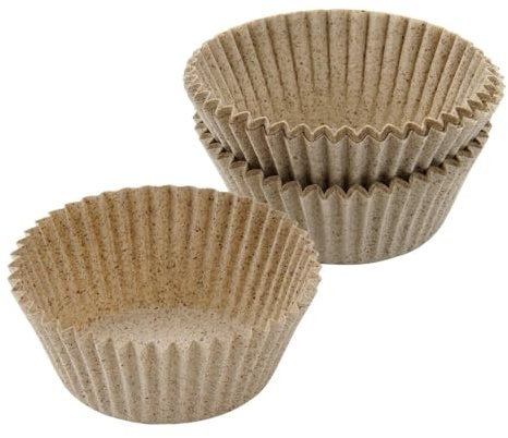 Zenker 31302 Ensemble de 40 moules muffins en papier, caissette à cupcake, moule à muffins, Papier, Brun, 7 x 5 x 3 cm