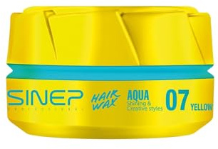 SINEP Aqua Wax 7 Haargel Für Volumen, Intensiven Glanz & Langanhaltenden Halt, 150 ml, Herren Haargel - Parabenfrei, Für Alle Haartypen, Wax, Ideal Für Kreatives Styling
