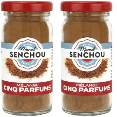 MARCEL SENCHOU - Mélange Chinois 5 parfums - Origine Garantie - 100% Naturel, sans Colorants ni Conservateurs - Produit Conditionné en France - Épices Aromatique - 40g (Lot de 2)