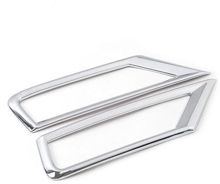 NVCPHGEDEK Parrilla Delantera Marco embellecedor para Parrilla Delantera y Faros antiniebla de para VW para Tiguan MK2 (2017-2019) Rejillas de Radiador