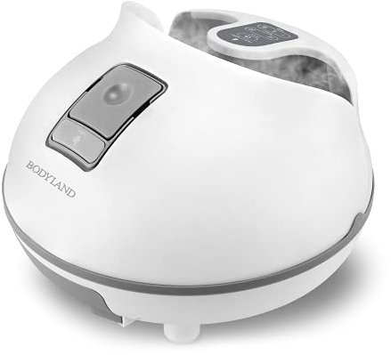 BodyLand Massaggiatore per piedi a vapore professionale – 54°C, adattabile a tutti i piedi, timer, massaggio rotatorio - Elimina la pelle morta, intensità regolabile (adatto a vaporizzazione di ferri)