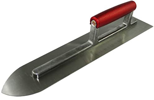 Profi Bodenlegerkelle spitzförmige, 295mm x 90mm, Estrichkelle, Steinholzglätter 1,2mm super stark Glättekelle für Bodenleger CT027