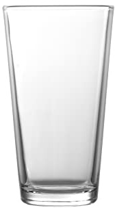 Fortessa Basics Barca Everyday 12 Pack Set Glassware Kitchen and Barware Great for: Beer, Cocktails, Water, Juice, Iced Tea, Soft Drinks., Pint/Mixing Glass, 17 Ounce