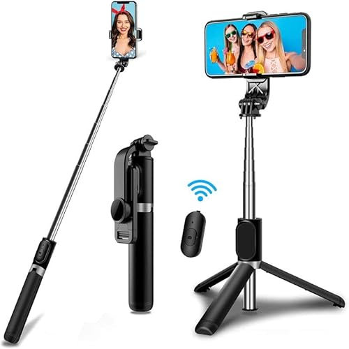 For Google Pixel 10/10 Pro/10 Pro XL/10 Pro Fold/9A/9/9 Pro/9 Pro XL/8A/8/8 Pro/7A/7/7 Pro/6A/6/6 Pro Selfie Stick, Tripod Extendable and Portable Detachable Wireless Remote