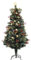 The Frosted LED Pine | Fibre Optic Christmas Tree | 4ft/120cm | Sturdy Metal Stand | Pre-decorated | Christmas Tree World