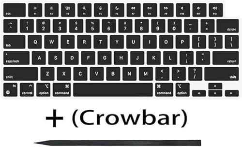 Bfenown Replacement Keycaps Keys for MacBook Air M2 M3 M4 13'' 15'' A2681 A3113 A2941 A3114, MacBook Pro/Max 14 16'' M2 M3 M4 A2779 A2780 A2918 A2992 A2991 A3401 A3112 2022-2024 Black