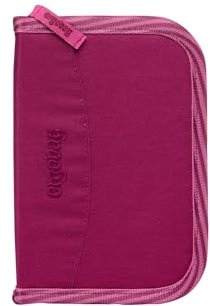 ergobag Federmäppchen Set 22-teilig, Lyra Buntstifte, Stundenplan-Fach, Kleingeld Fach, Lineal WaldzauBär - Beere