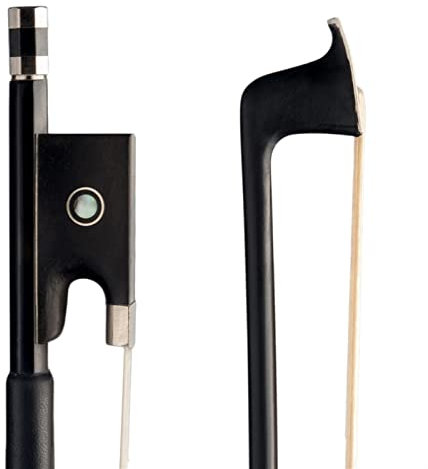 Geigenbogen Kohlefaser 4/4fiddle Bogen 4/4 Akustik Geigenbogen Ebony Frosch Weiße Mongolei Roshaarstudent Gebrauch
