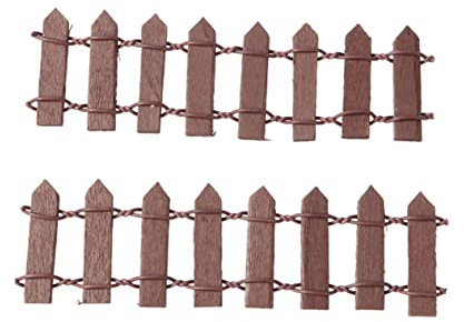 Abaodam 10 Piezas Vallas De Árboles De Navidad Borde De La Cerca De Piquete Cerca del Árbol De Navidad Paneles De Valla De Mimbre Jardín Delantero De Madera Salir Adelante por Sí Mismo