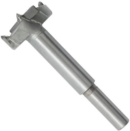 Meichoon Forstner Mèche hélicoïdale 65 mm - Sciabola piatta - Per legno, lastre di legno, punta in carburo di tungsteno - Gambo tondo - Per cerniera