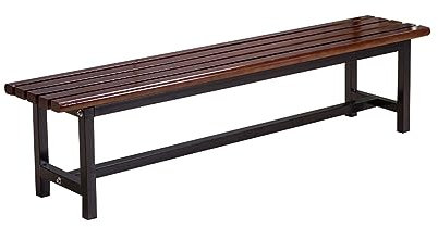 asdchZen Outdoor-Bank, Schuhwickelbank, Badezimmer-Bank, Umkleidebank, Holzbank (Walnuss-Farbe, 60 cm)