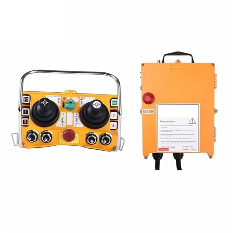 Remote Control Crane Tower Crane Remote Control Industrial Wireless Joystick Dual Rocker Radio Overhead Bridge Controller(1T 1R,AC38O)