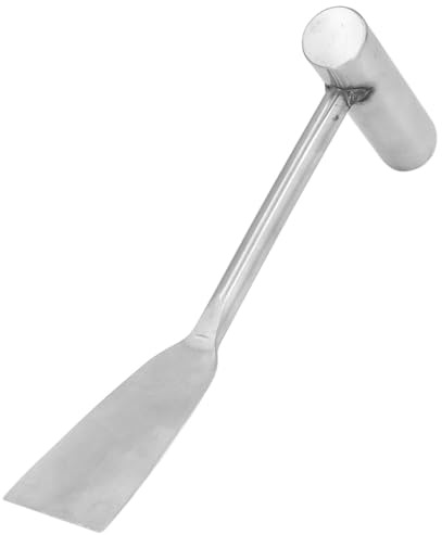 MasYosh Trädgårdsskyffel, Förtjockad, Multifunktionell Handskyffel i Rostfritt Stål med Ergonomiskt Handtag, för Att Gräva Ogräsrensning Plantering Lösa Jord (Bredd 39MM)