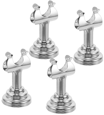 SHINEOFI 4 Piezas Portatarjetas de Mesa Metálico Color Plata Clip Seguro y Diseño Compacto para Bodas, Recepciones y Exhibición Creativa de Fotos