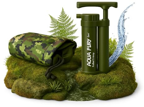 Liebdy® Aqua Pury Mini, unser Kleinster tragbarer Wasserfilter zur Trinkwasseraufbereitung für Outdoor, Survival, Krisenvorsorge und Camping