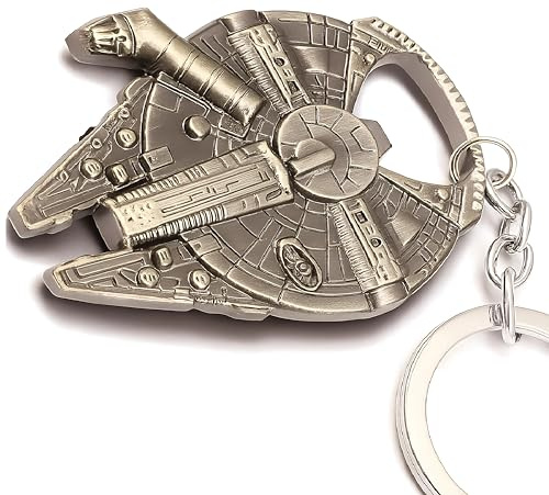 Kapsylöppnare millennium falcon rymdskepp rolig present | Rymdskeppsutseende, gåva till Star Wars-filmfans, vänner