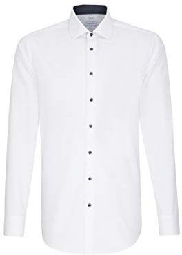 Seidensticker Herren Business Hemd - Shaped Fit - Bügelfrei - Kent Kragen - Langarm - 100% Baumwolle