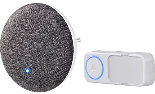 Sygonix SY-4671640 Sonnette sans fil Set complet avec porte-nom, avec lecture de votre propre musique