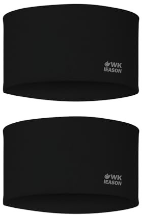 WK IEASON 2 Stück Sport Stirnband für Männer und Frauen, elastisches, breites Stirnband für Laufen, Radfahren, Yoga, dominieren Sie Ihren Wettbewerb - Performance Stretch & Feuchtigkeitstransport