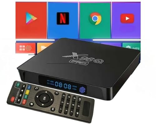 Modèle QPro Meilleur Android IPTV Box X-96 Android 10.0, boitier Smart Streaming Video Ultra HD 4K, 2g/16g, WiFi..