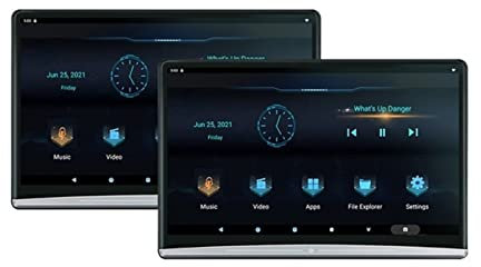 Lecteur DVD portable pour lecteurs vidéo d'appuie-tête de voiture 13.3 pouces voiture TV appui-tête moniteur écran tactile 4K 1080P Automobile siège arrière affichage multimédia voiture lecteurs vidéo