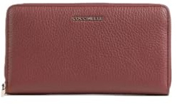 Coccinelle METALLIC SOFT, Marron (R31 Brandy), 18X10, Portefeuille fermeture éclair Around