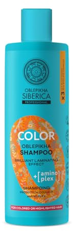 Natura Siberica Shampoo Amino Plex Protettivo del Colore – Luminosità e protezione avanzata – 400 ml