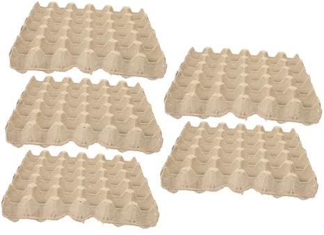 Ciieeo Caisse en Carton pour 30 Œufs Plateau en Carton Vide Support en Vrac pour Stocker Les Œufs Et La Lumière
