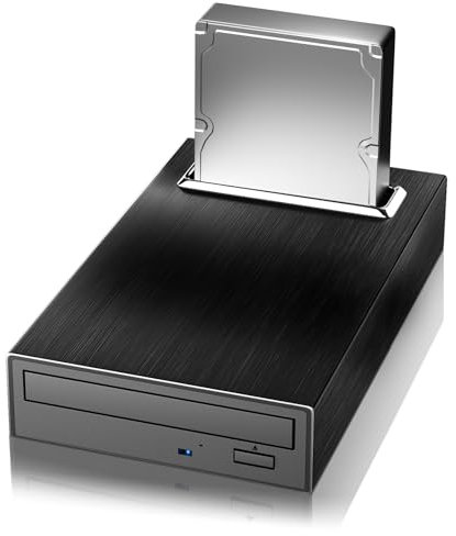 Yaeonku Unidad Blu Ray externa 4 en 1, 16 USB 3.0 y unidad Bluray externa tipo C, multifunción de carga rápida BD/CD/DVD, reproductor de lectura con carcasa HDD, concentrador USB para Mac/PC/portátil