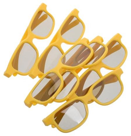 TOYANDONA 6 Pièces Lunettes 3D Cinéma Lunettes 3D De Jeu Les Enfants Jouent Aux Lunettes Jouer Aux Lunettes Plastique Orange