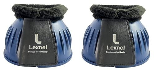 Lexnel Rubber Bell Boots, Durable Bell Boots for Horse – Superior Hoof Protection and Comfort (Navy Blue, Large)